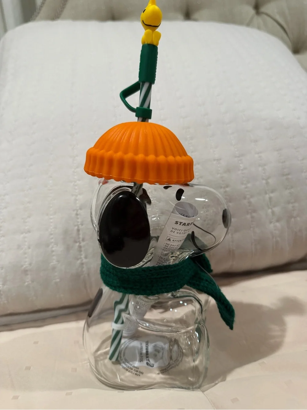 Starbucks Viral Snoopy Glass Cup